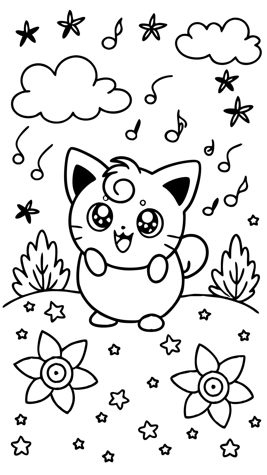 jigglypuff coloring pages